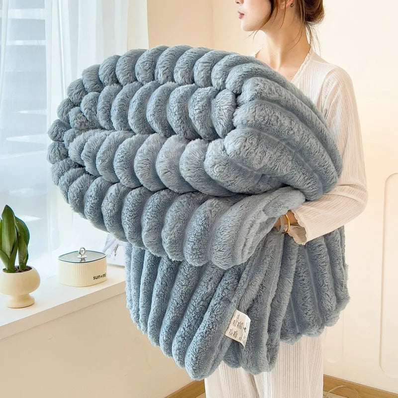 Warm Flannel Multifunctional Blanket