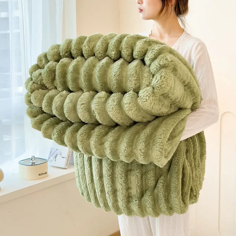 Warm Flannel Multifunctional Blanket