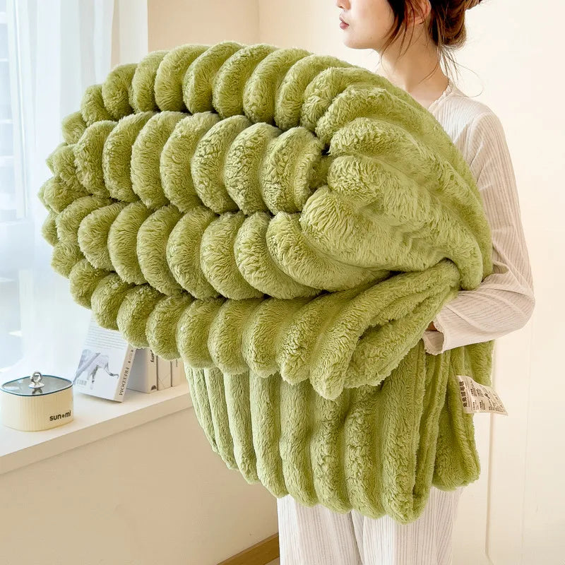 Warm Flannel Multifunctional Blanket