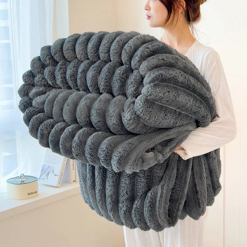 Warm Flannel Multifunctional Blanket