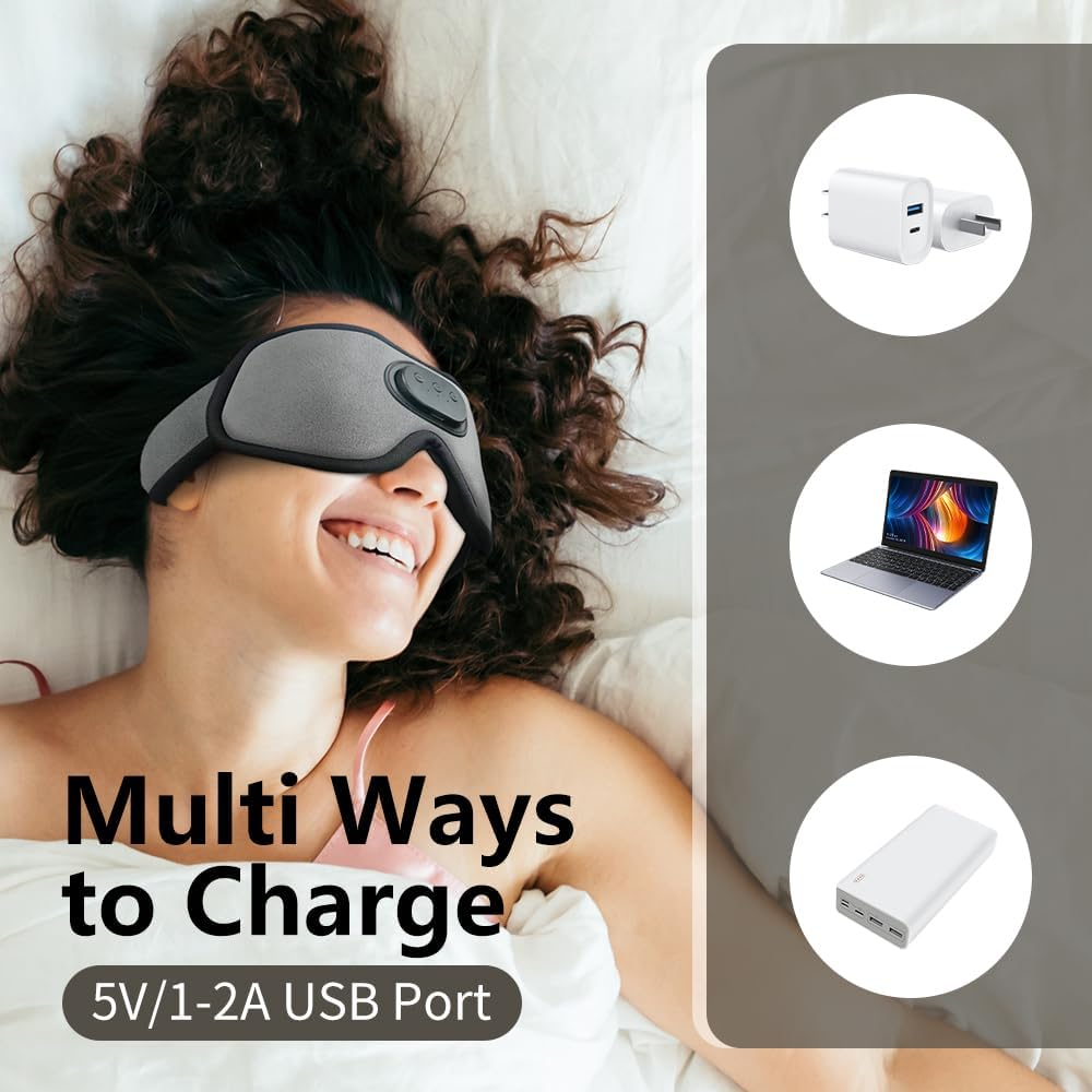 Bluetooth Sleeping Headphones Eye Mask